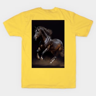 Trakehner Horse - Oil Paint T-Shirt